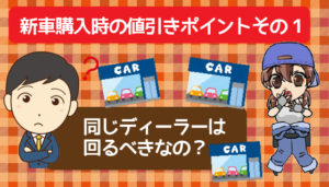 新車購入時の値引きポイントその1　同じディーラーは回るべきなの？